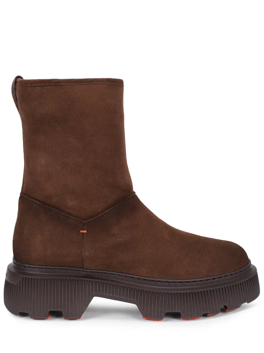 Полусапоги замшевые на меху SANTONI WTCW71965GA2ARYHS26 Коричневый 