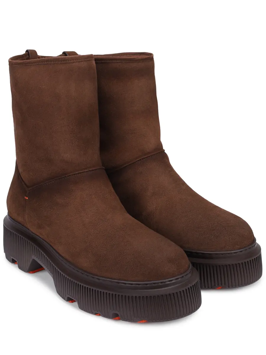 Полусапоги замшевые на меху SANTONI WTCW71965GA2ARYHS26 Коричневый  Фото 2