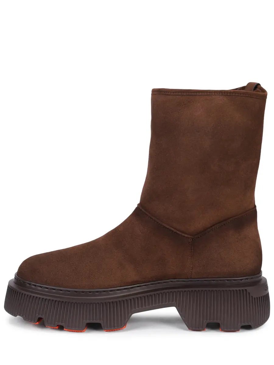 Полусапоги замшевые на меху SANTONI WTCW71965GA2ARYHS26 Коричневый  Фото 3