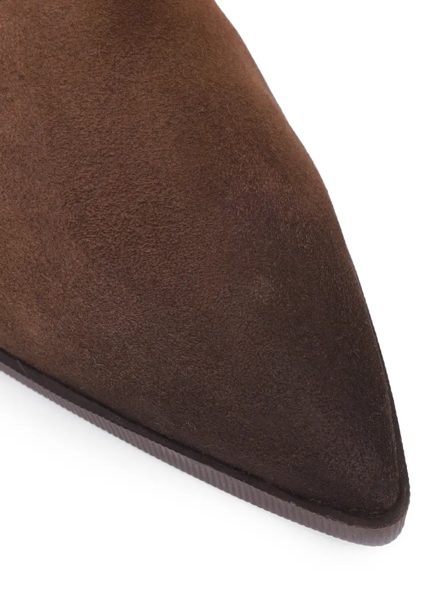 Ботильоны замшевые на меху SANTONI WTEZ71938PC4AHGIS26 Коричневый  Фото 5