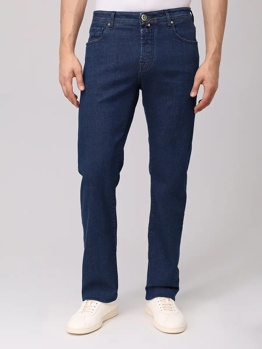 Джинсы Regular Fit хлопковые JACOB COHEN QL005 060 S3619 R2 100D Синий  Фото 4