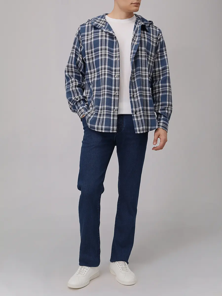 Джинсы Regular Fit хлопковые JACOB COHEN QL005 060 S3619 R2 100D Синий  Фото 7