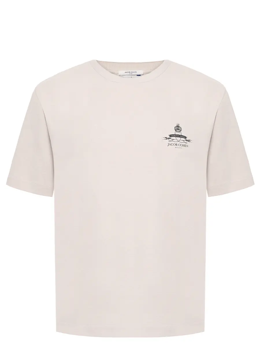 Футболка хлопковая JACOB COHEN 40007 001 M4526 TO A83 Светло- Серый 