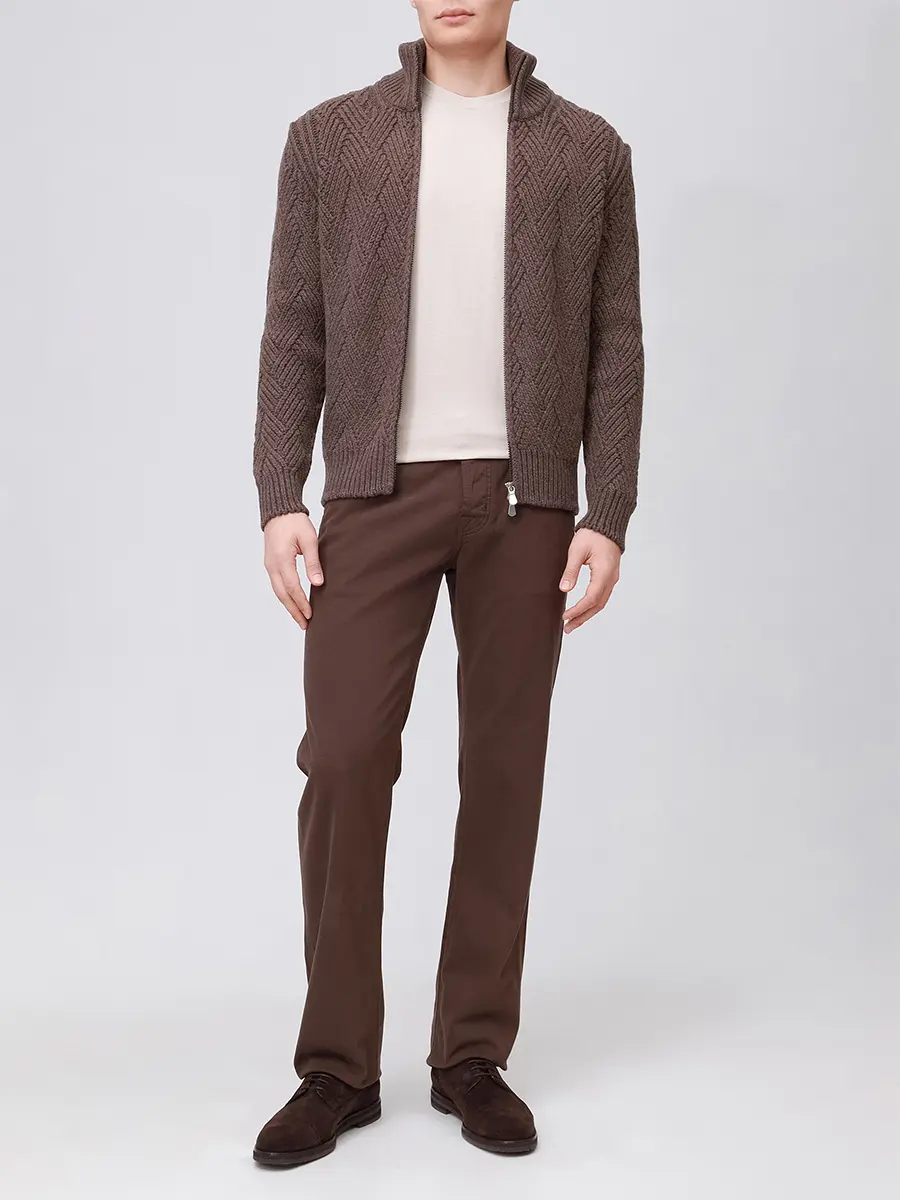 Футболка хлопковая JACOB COHEN 40007 001 M4526 TO A83 Светло- Серый  Фото 2