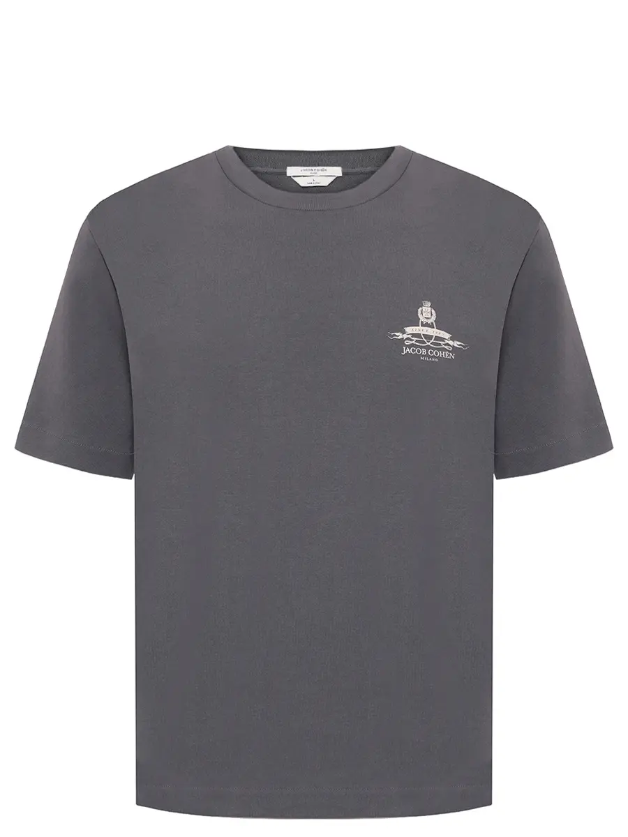 Футболка хлопковая JACOB COHEN 40007 001 M4526 TO C35 Серый 