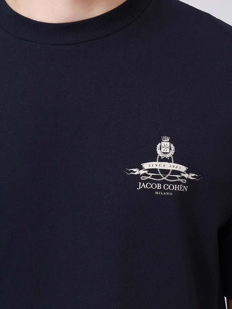 Футболка хлопковая JACOB COHEN 40007 001 M4526 TO Y99 Темно- Синий  Фото 5