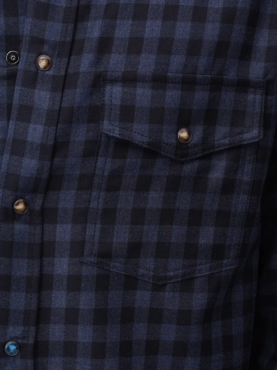 

Рубашка Regular Fit шерстяная, Синий, C0025 001 T804A RW 0538Q