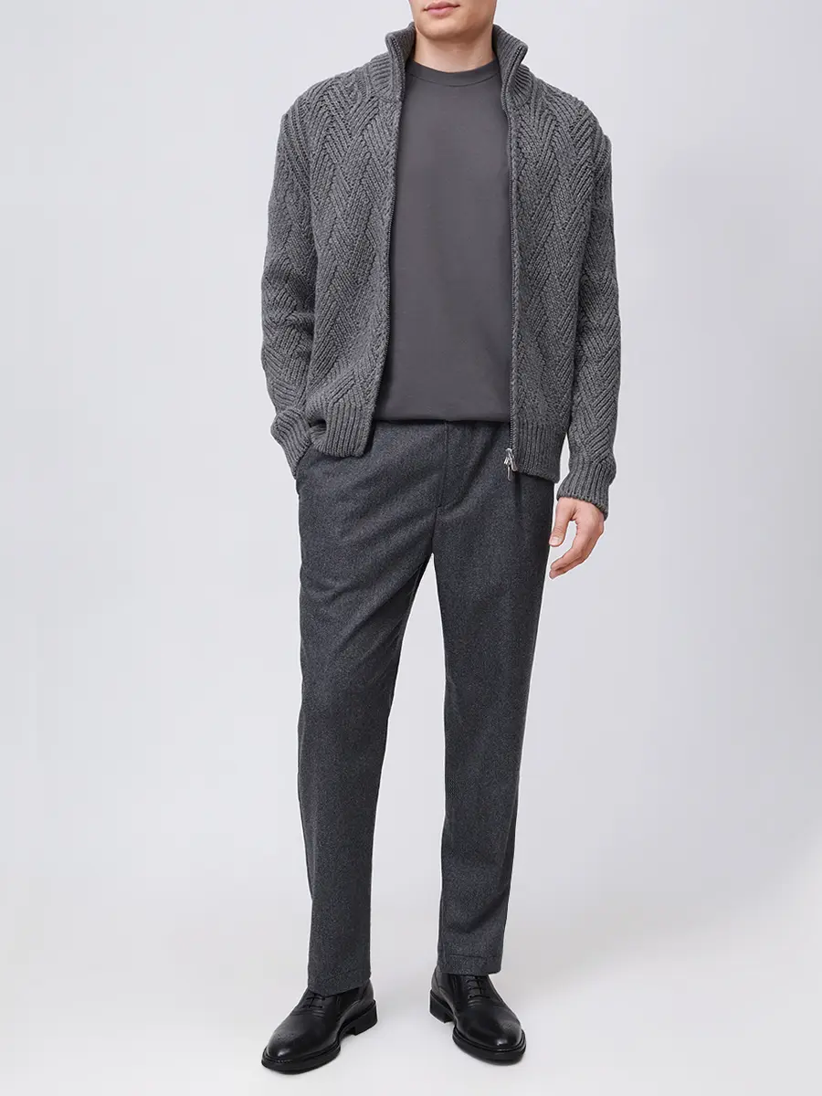 

Брюки шерстяные, Серый, PT017 001 S3679 RW B888