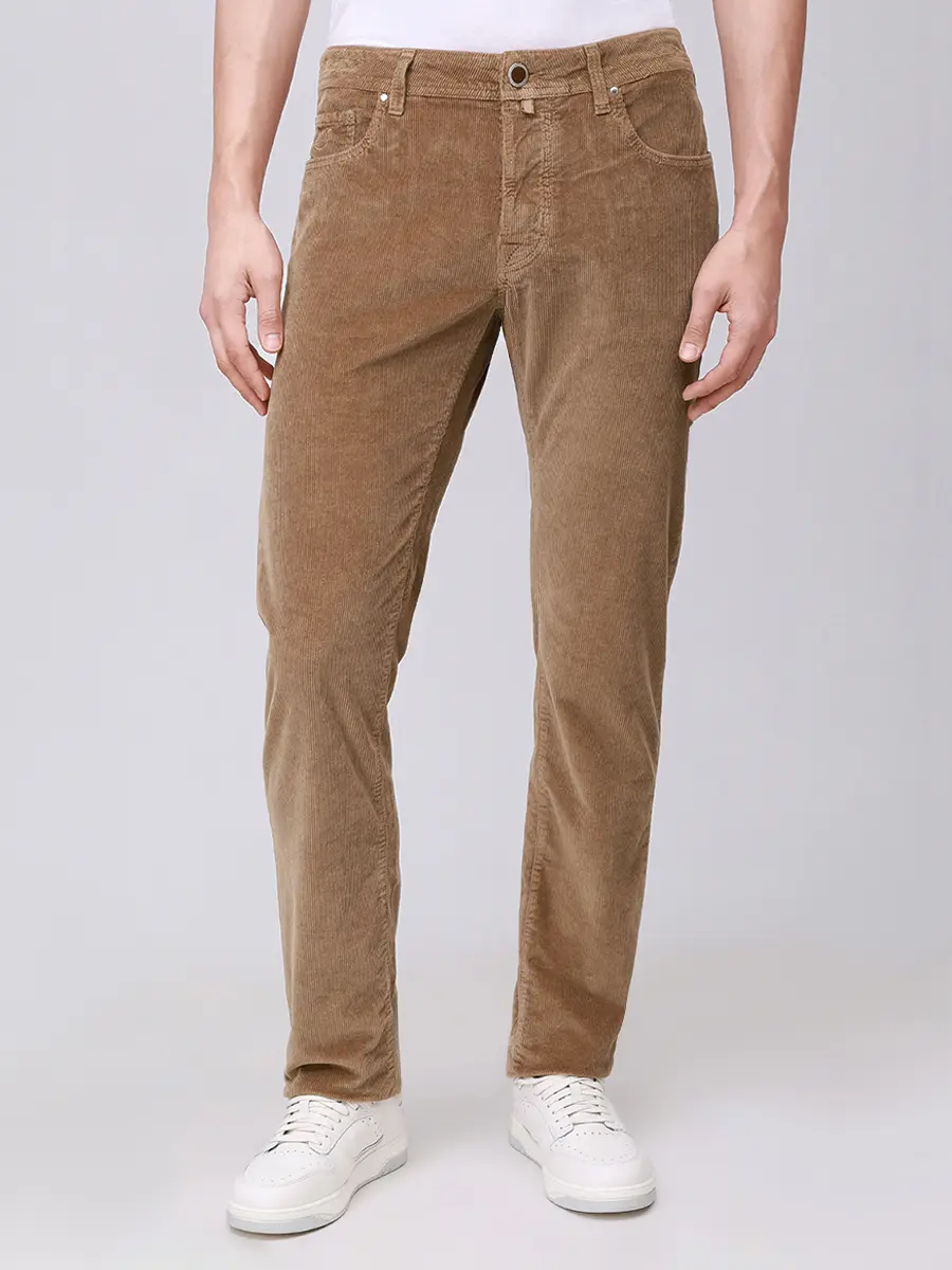 Брюки Slim Fit вельветовые JACOB COHEN QE004 036 S3653 TR F08 Коричневый  Фото 4