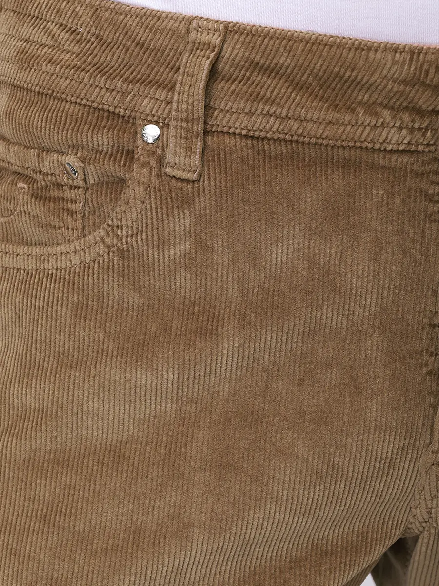 Брюки Slim Fit вельветовые JACOB COHEN QE004 036 S3653 TR F08 Коричневый  Фото 5