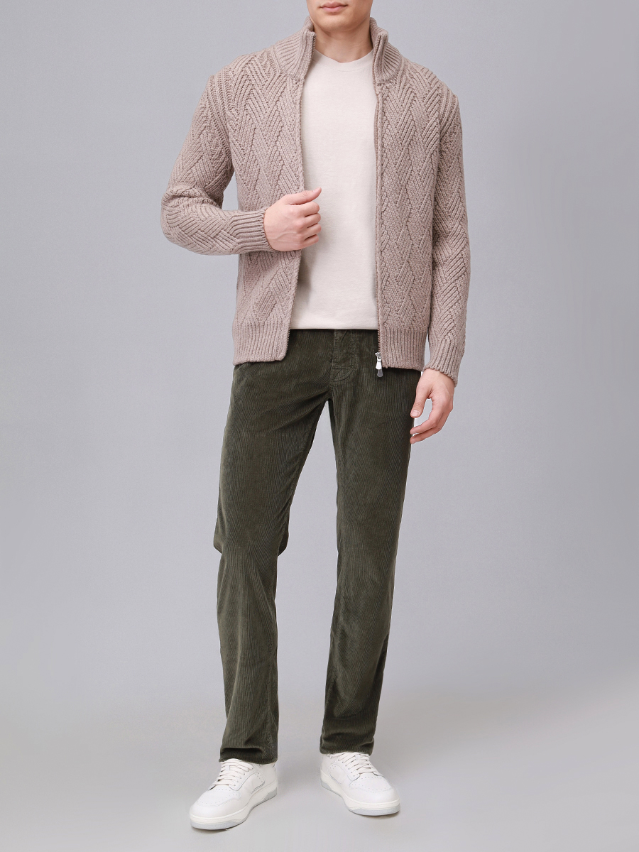 Брюки Slim Fit вельветовые JACOB COHEN QE004 036 S3653 TR R40 Зеленый  Фото 2