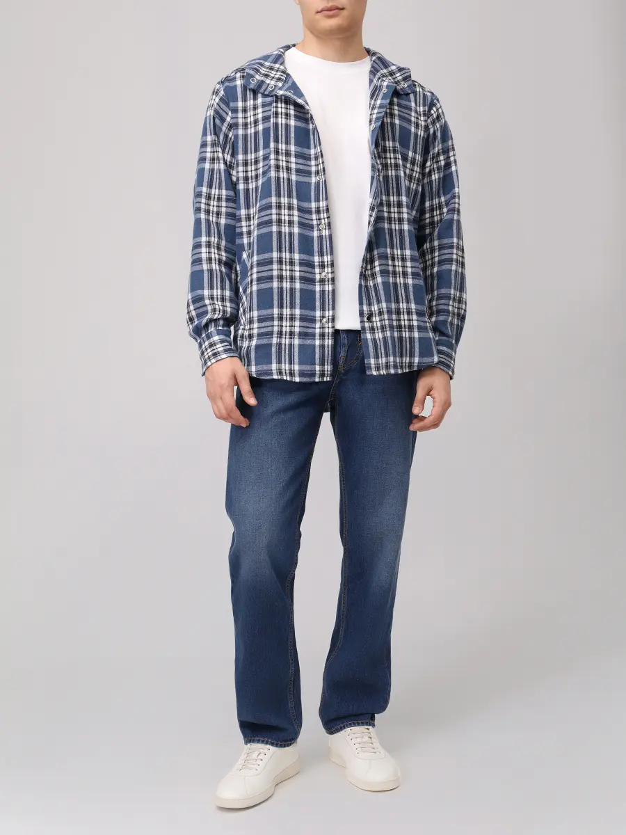 Джинсы Regular Fit хлопковые JACOB COHEN QE030 030 T782A V1 100D Синий  Фото 2