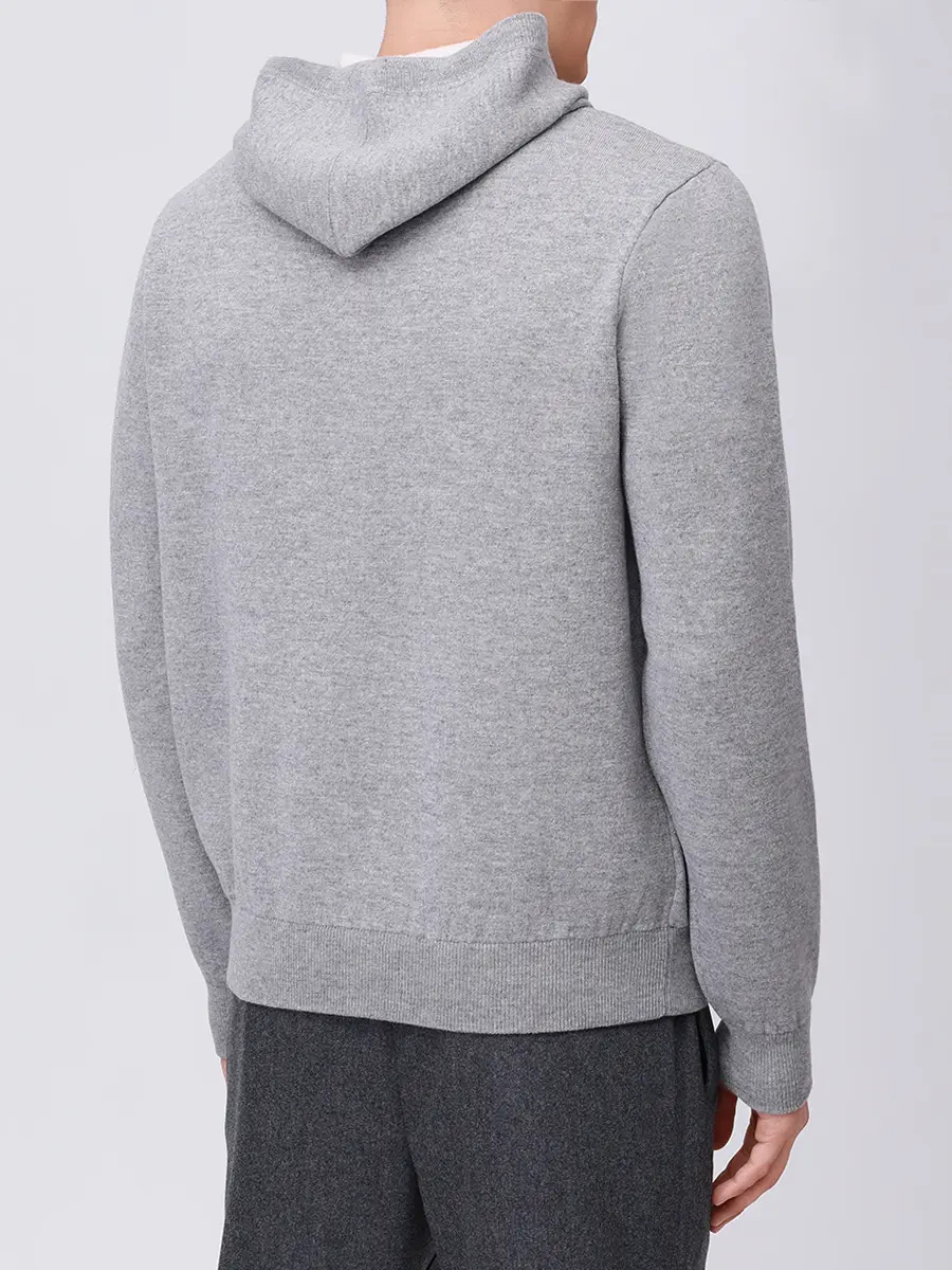 Худи шерстяное JACOB COHEN SL001 000 XA001 FL B733 Серый  Фото 3