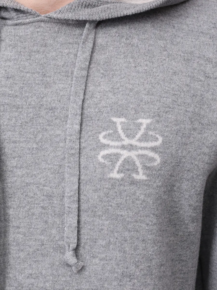 Худи шерстяное JACOB COHEN SL001 000 XA001 FL B733 Серый  Фото 5