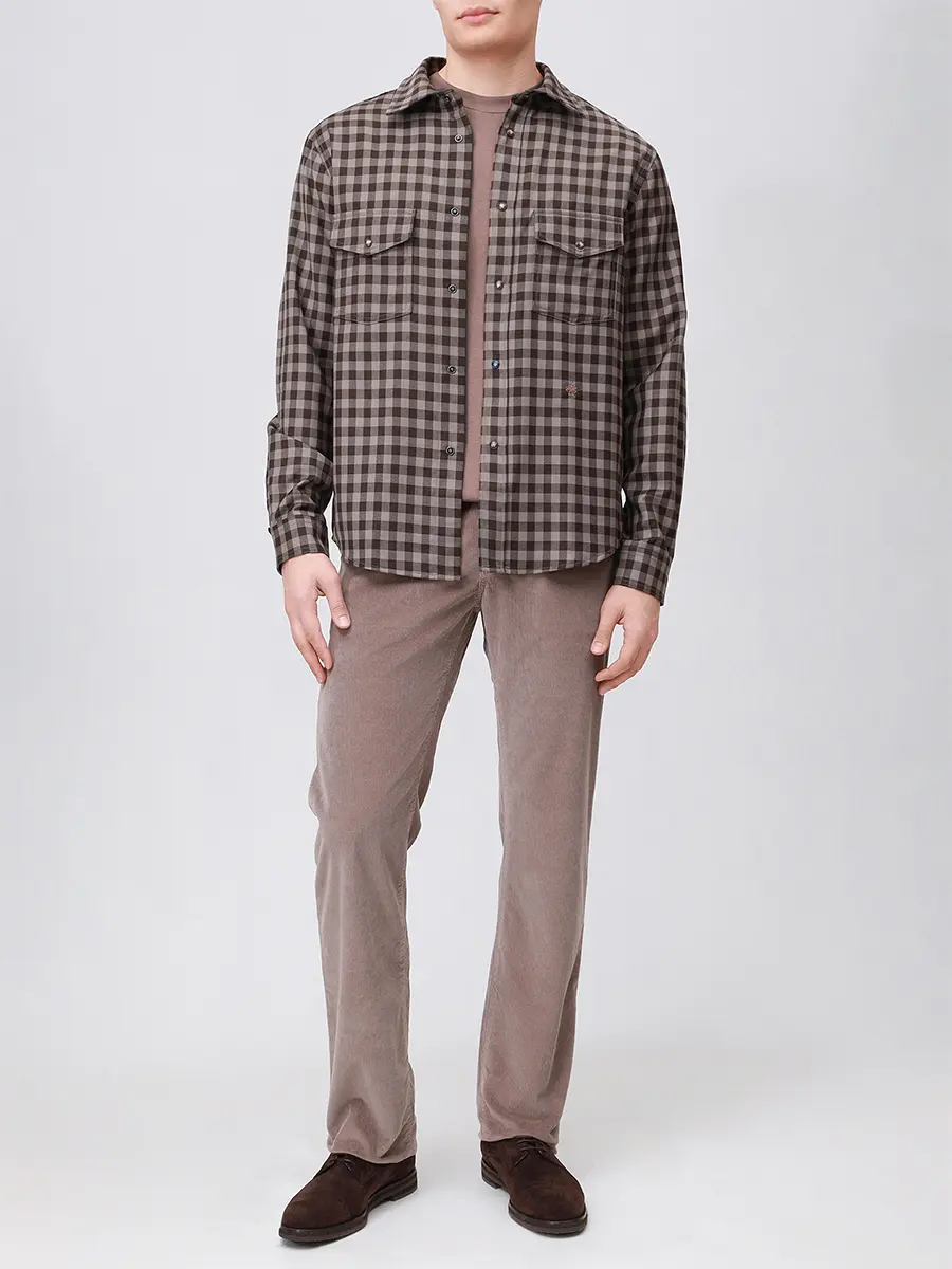 Брюки Regular Fit вельветовые JACOB COHEN QE005 036 S3653 TR B75 Серый  Фото 2