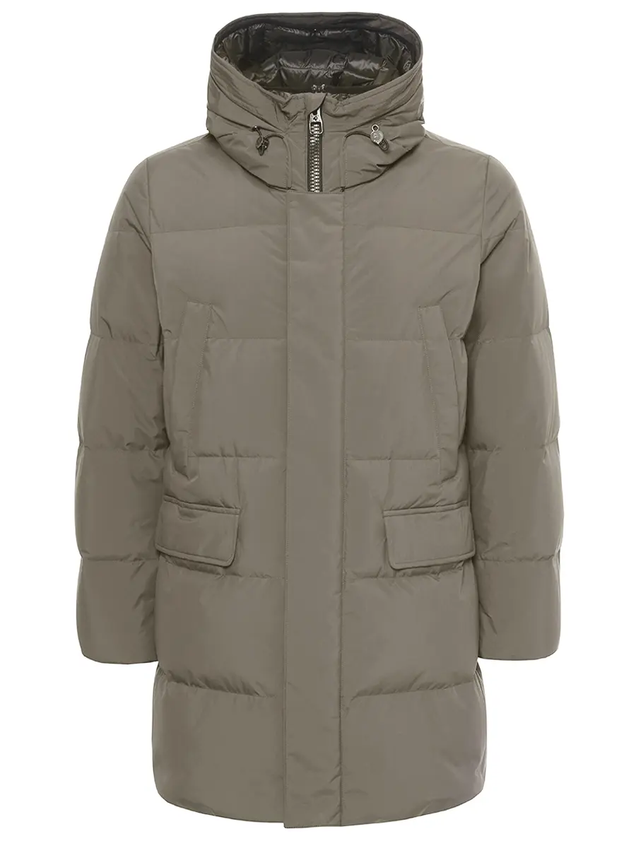 

Пуховик стеганый, Серый, F09MUCX501-161-38 Темно-