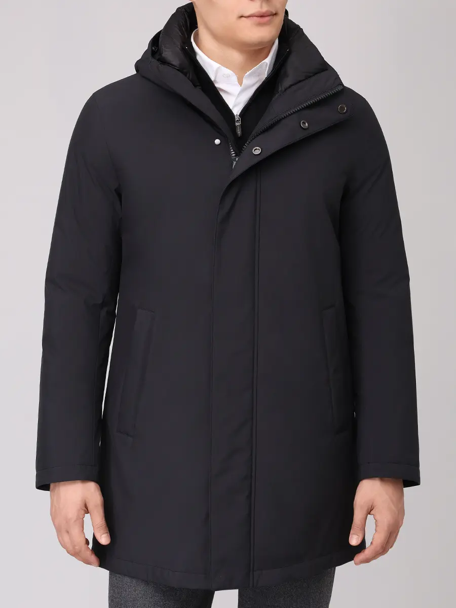 

Парка однотонная, Черный, F09MUCX512-265-99