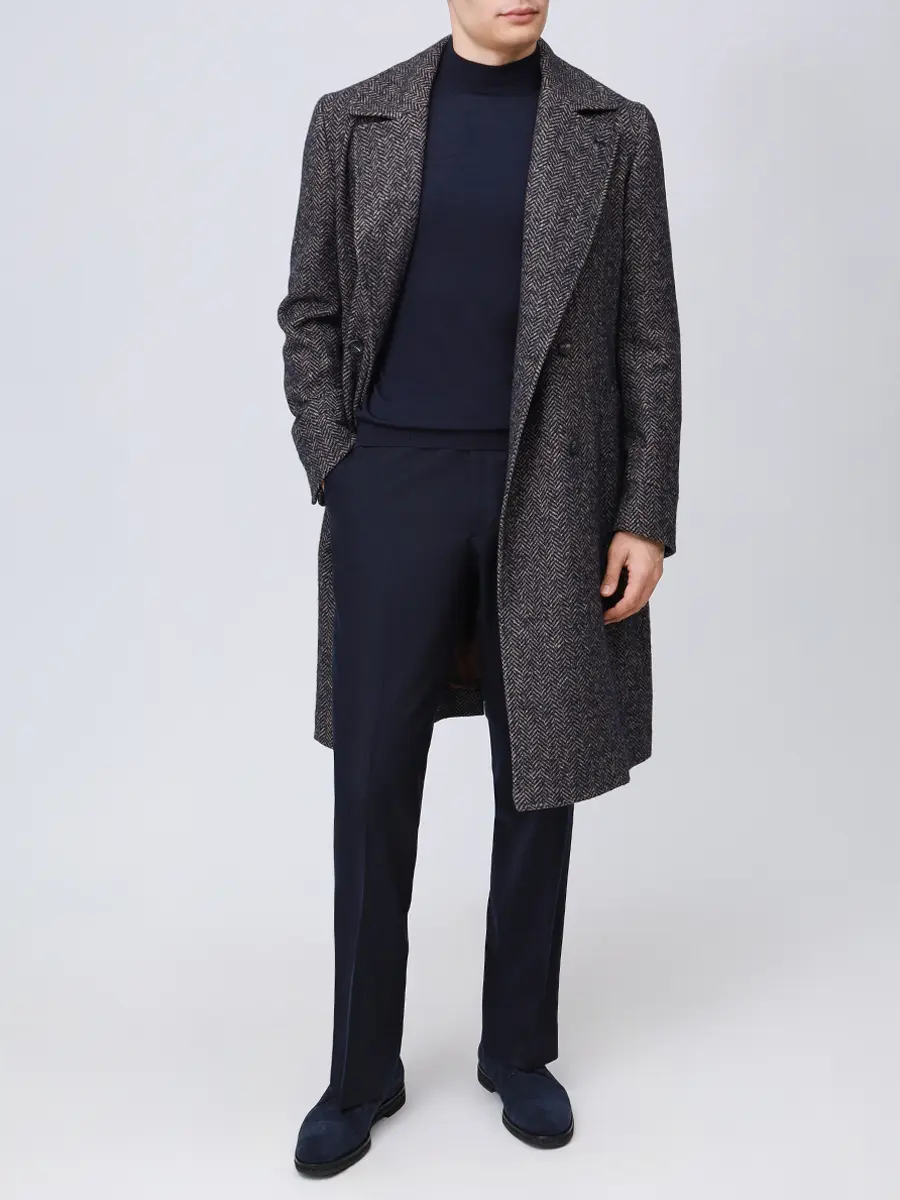 Брюки шерстяные BERWICH lp1913x navy Темно- Синий  Фото 2