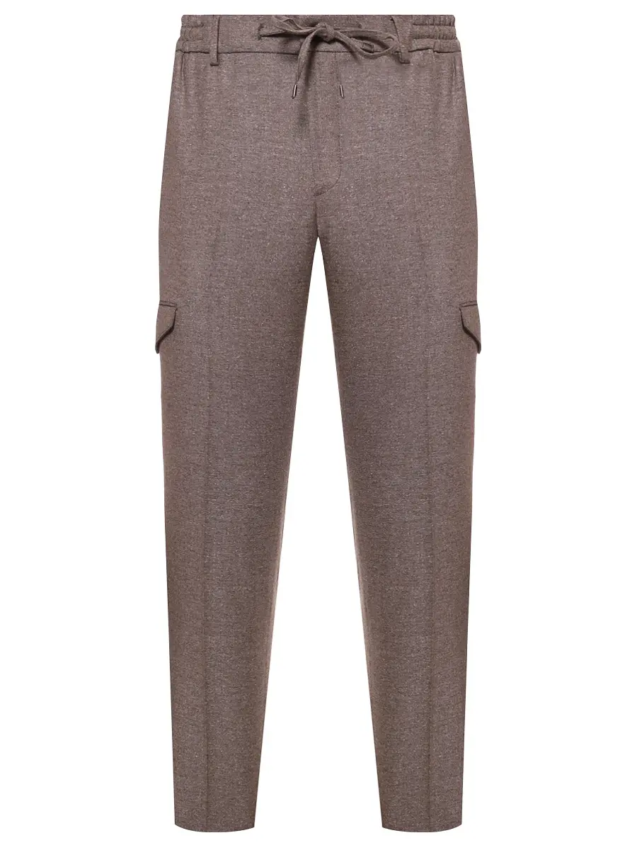 

Брюки Travel Fit из шерсти и шелка, Бежевый, zg1436x greige