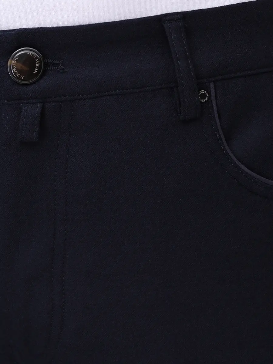 Брюки шерстяные BERWICH 5Talc19_lp1913x navy Темно- Синий  Фото 5