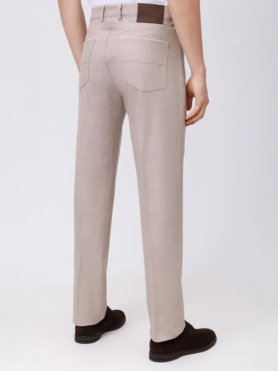 Брюки шерстяные BERWICH 5Talc19_lp1913x desert Бежевый  Фото 3