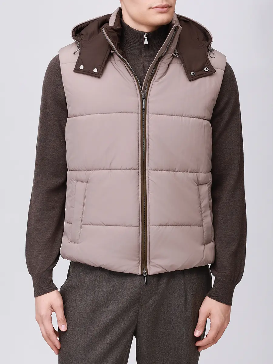 Жилет стеганый CAPOBIANCO 19M143.NY00.300T Коричневый  Фото 4