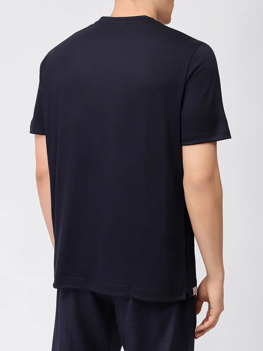 Футболка шерстяная CAPOBIANCO 19M660.JE00.200T Темно- Синий  Фото 3