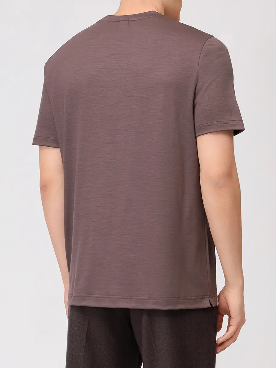 Футболка шерстяная CAPOBIANCO 19M660.JE00.300T Коричневый  Фото 3