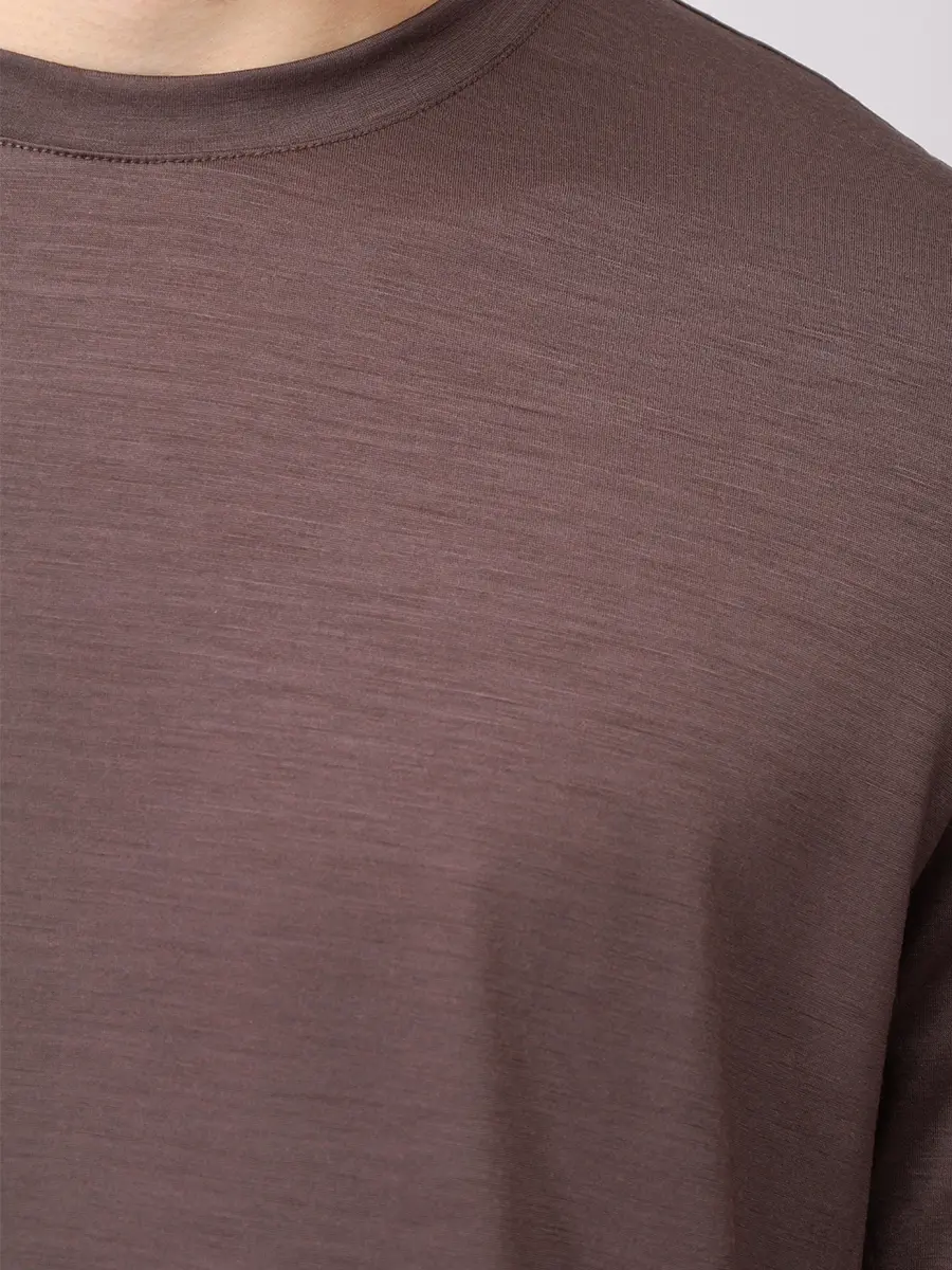 Футболка шерстяная CAPOBIANCO 19M660.JE00.300T Коричневый  Фото 5