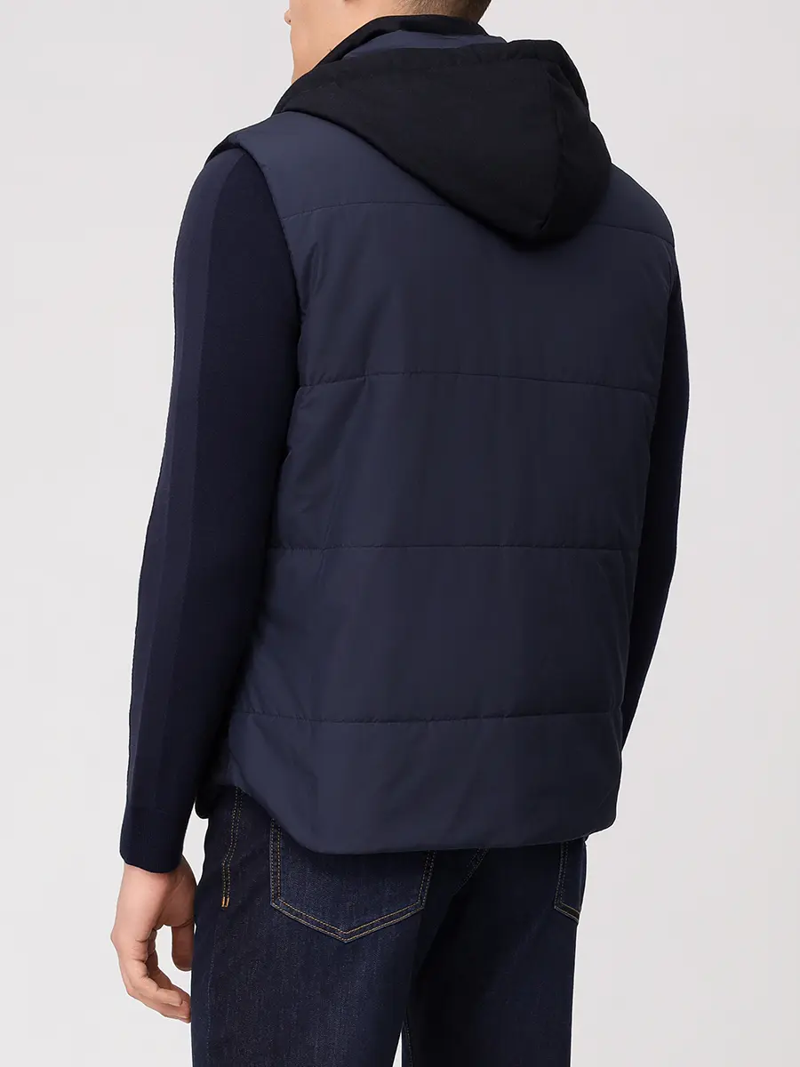 Жилет шерстяной CAPOBIANCO 19M140.FLNY.200T Синий  Фото 3