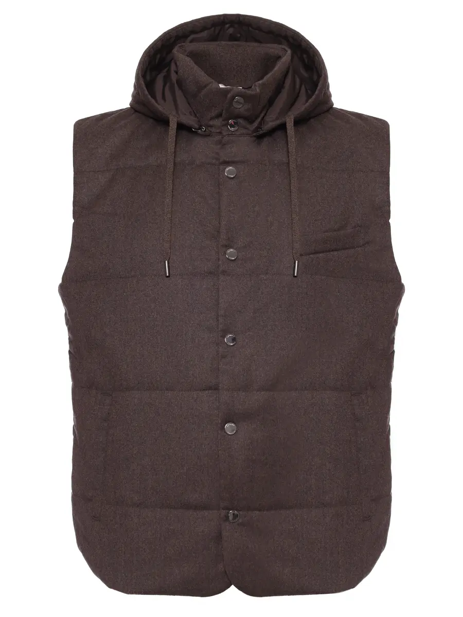 Жилет шерстяной CAPOBIANCO 19M140.FLNY.300T Коричневый 