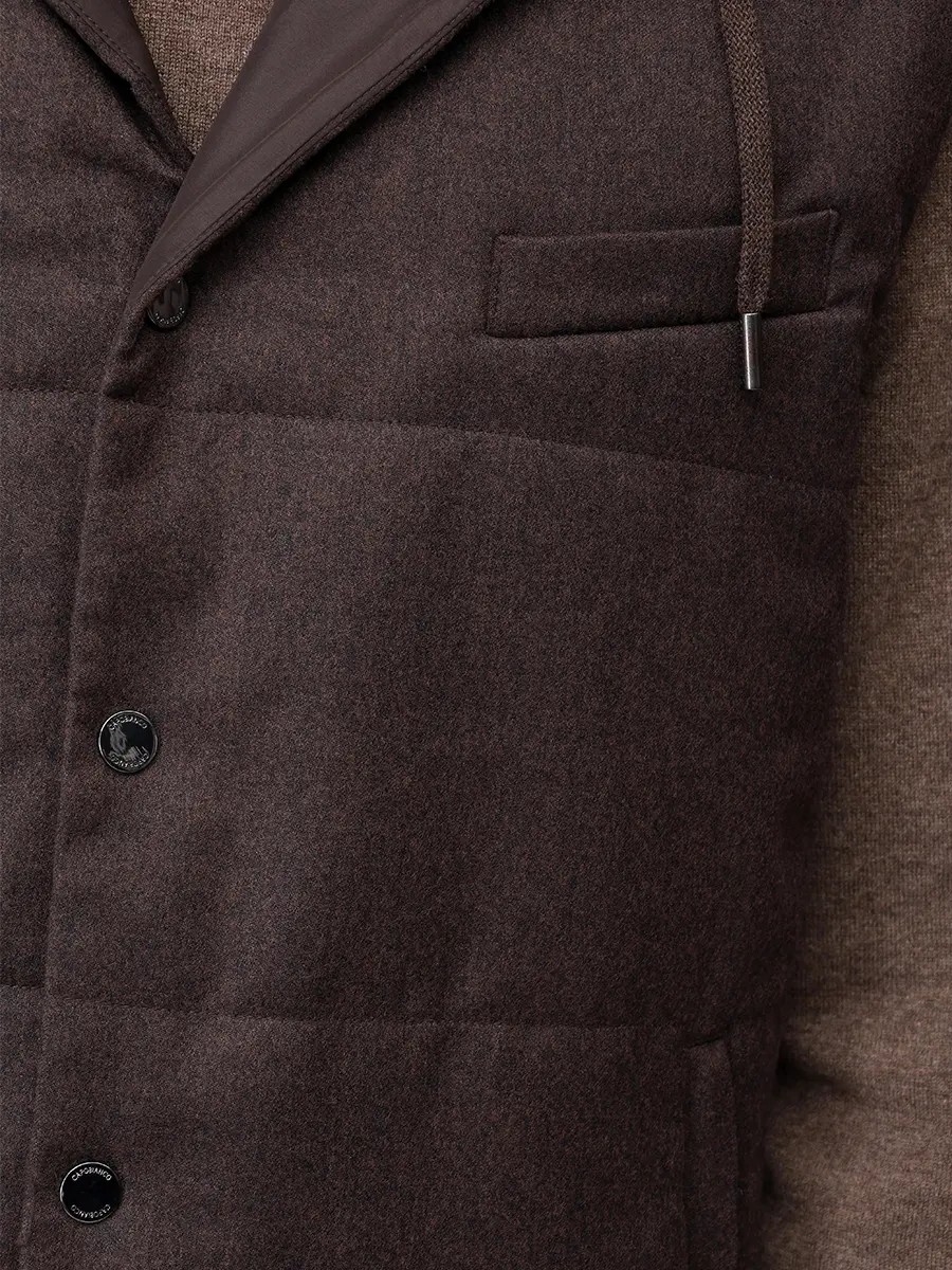Жилет шерстяной CAPOBIANCO 19M140.FLNY.300T Коричневый  Фото 5