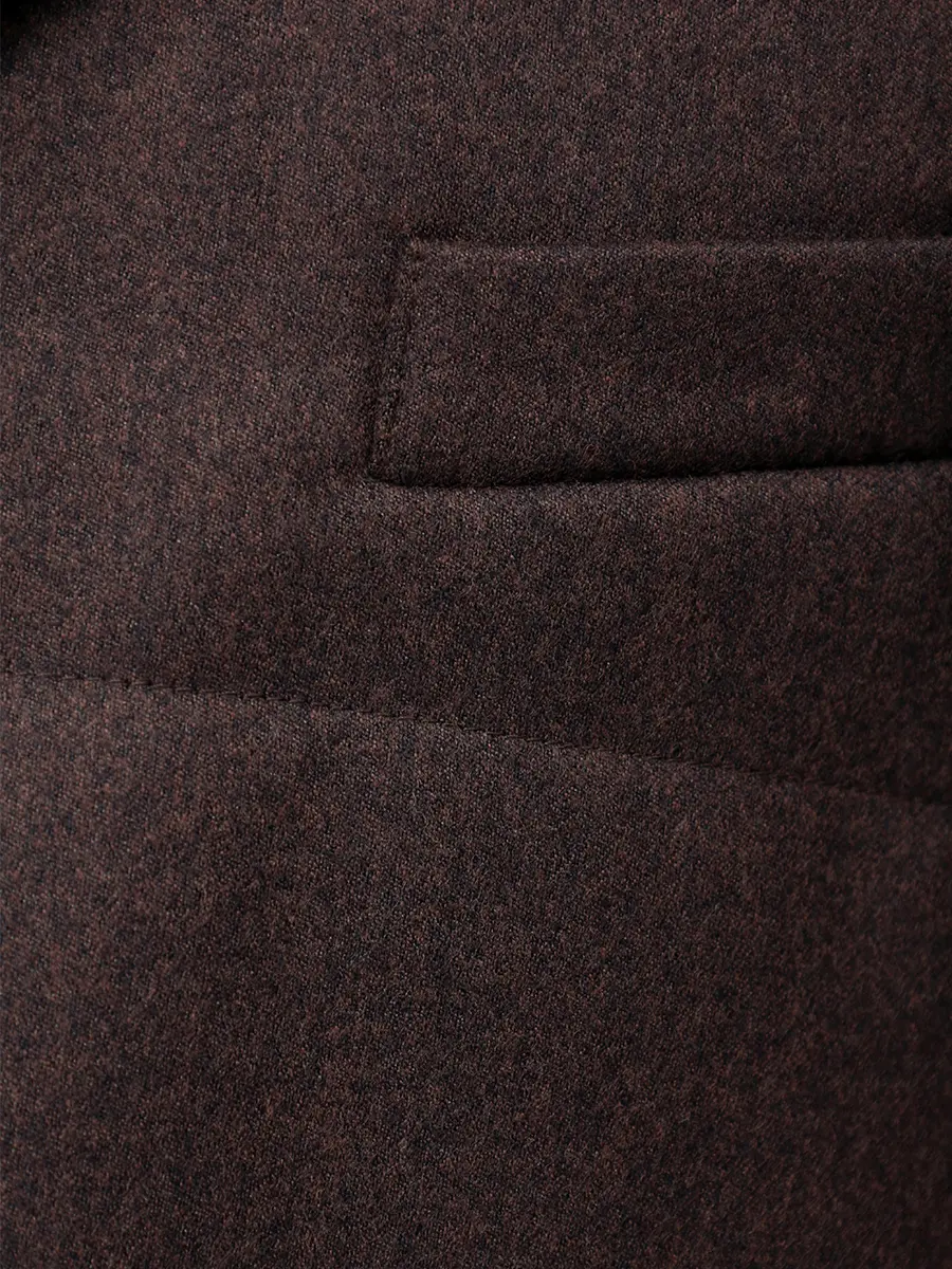 Жилет шерстяной CAPOBIANCO 19M140.FLNY.300T Коричневый  Фото 6