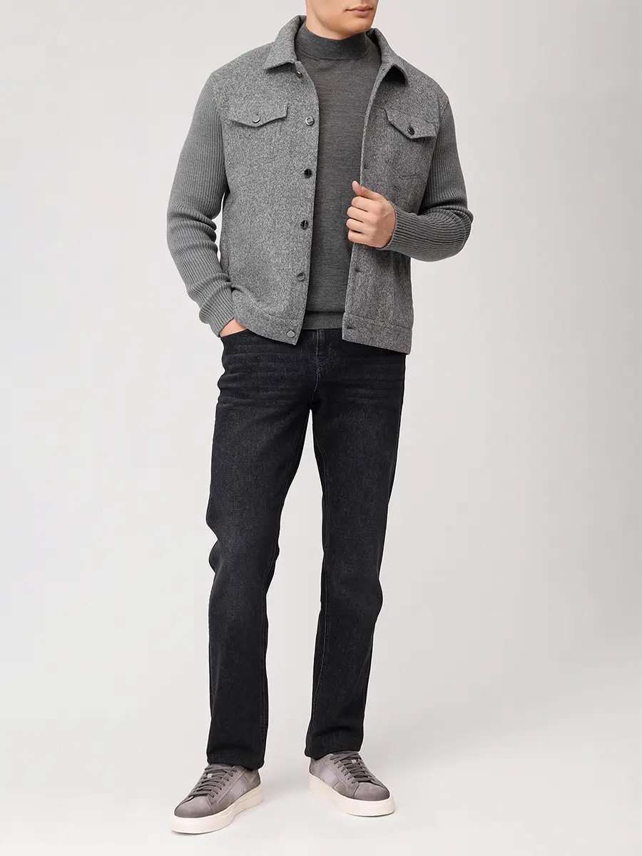 Куртка однотонная CAPOBIANCO 19M345.FS00.901T Серый  Фото 2