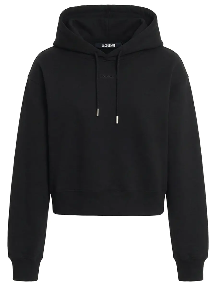 Худи хлопковое JACQUEMUS 24EHOW00247AJ00109 990 Черный 