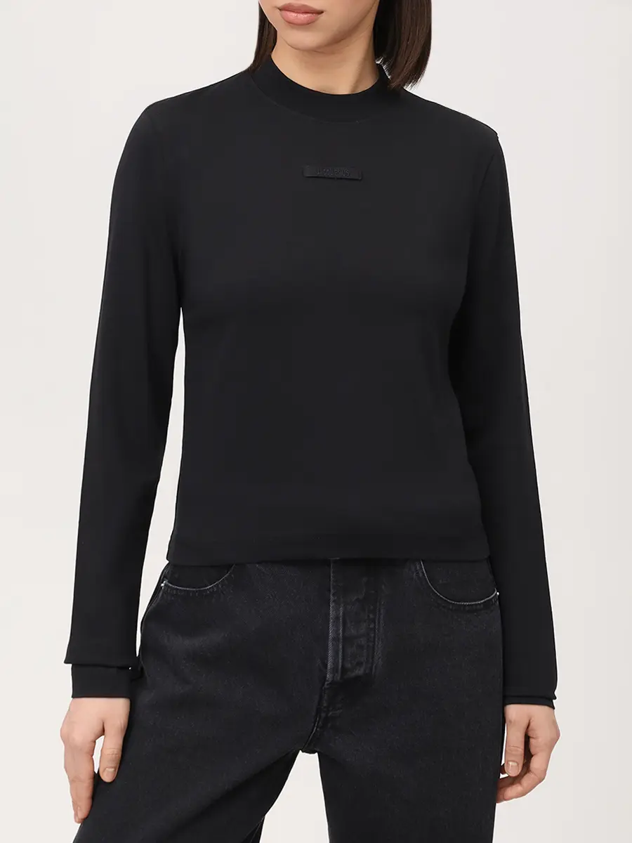 Лонгслив хлопковый JACQUEMUS 24ETSW00155AJ00124 990 Черный  Фото 4
