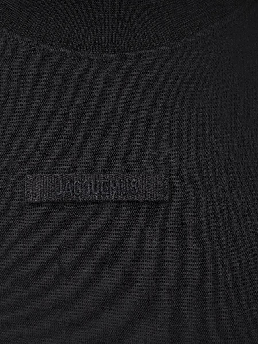 Лонгслив хлопковый JACQUEMUS 24ETSW00155AJ00124 990 Черный  Фото 6