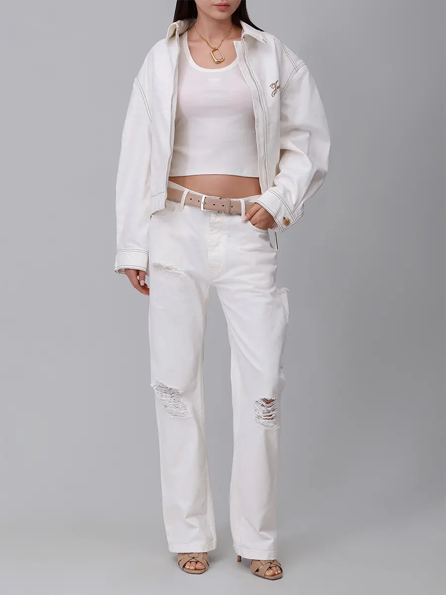 Куртка джинсовая JACQUEMUS 25HOUW00100AD00040 11C Белый  Фото 2