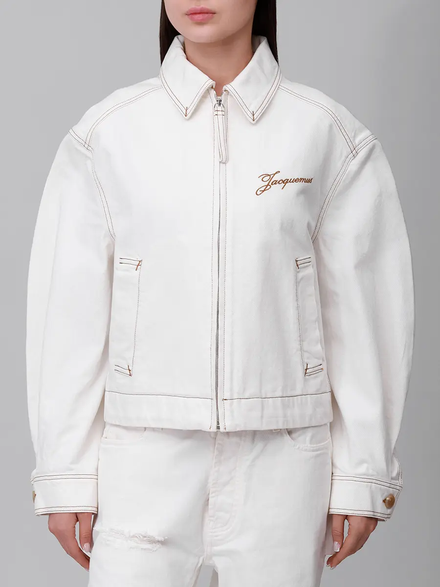 Куртка джинсовая JACQUEMUS 25HOUW00100AD00040 11C Белый  Фото 4