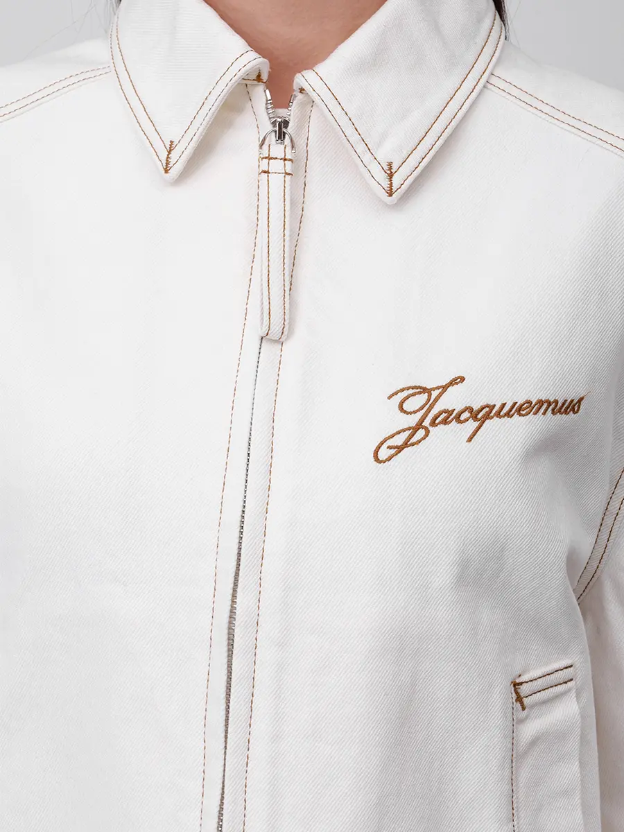 Куртка джинсовая JACQUEMUS 25HOUW00100AD00040 11C Белый  Фото 5