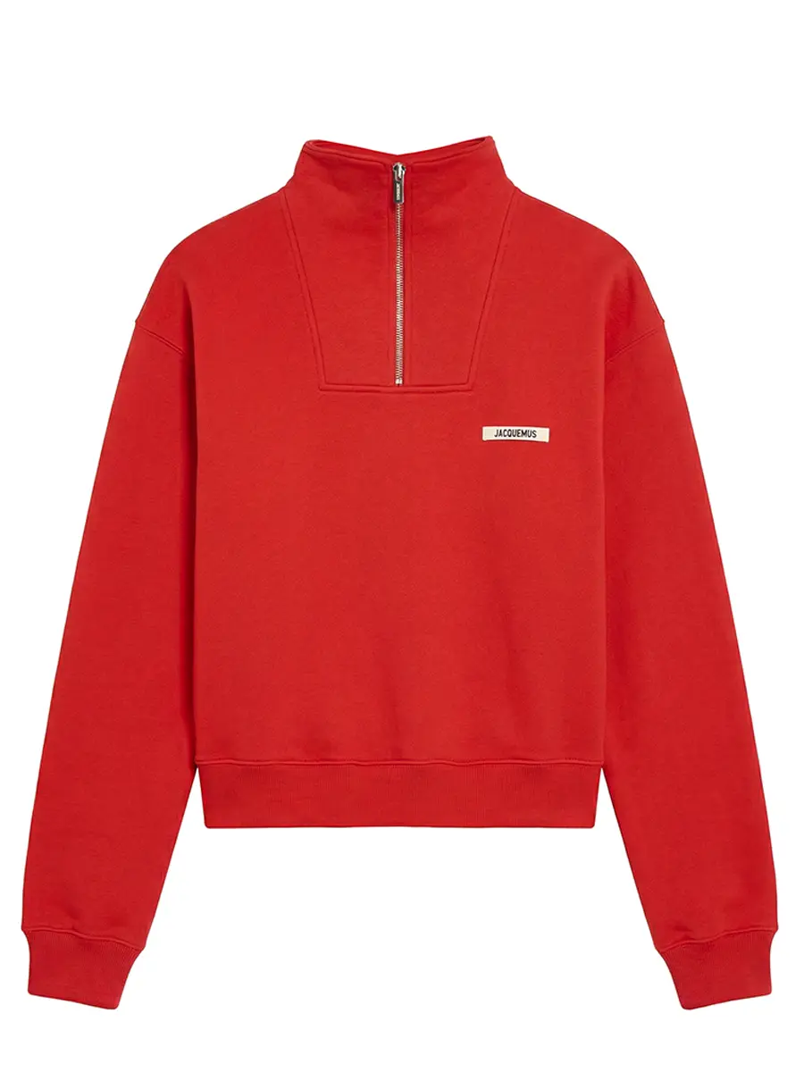 Толстовка хлопковая JACQUEMUS 25HSSW00210AJ00174 470 Красный 