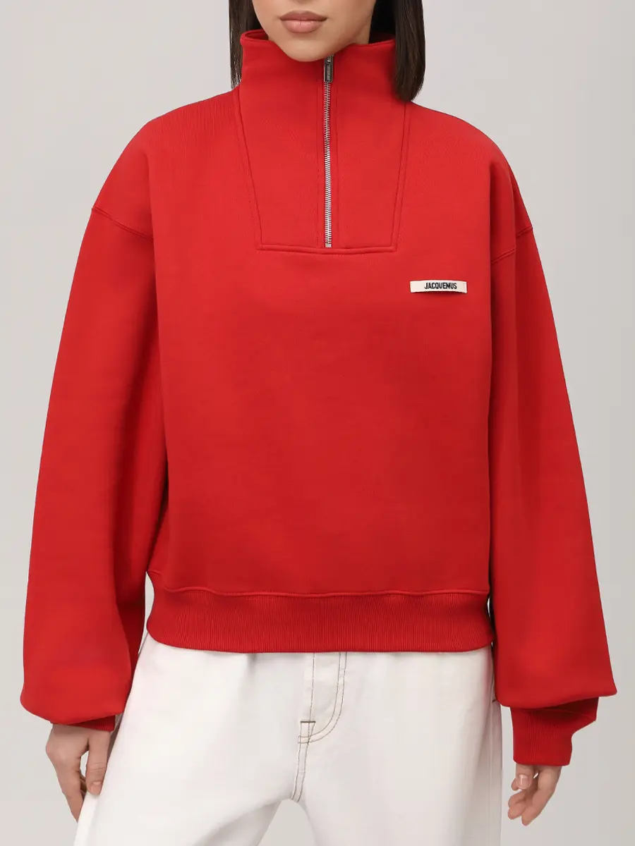 Толстовка хлопковая JACQUEMUS 25HSSW00210AJ00174 470 Красный  Фото 4