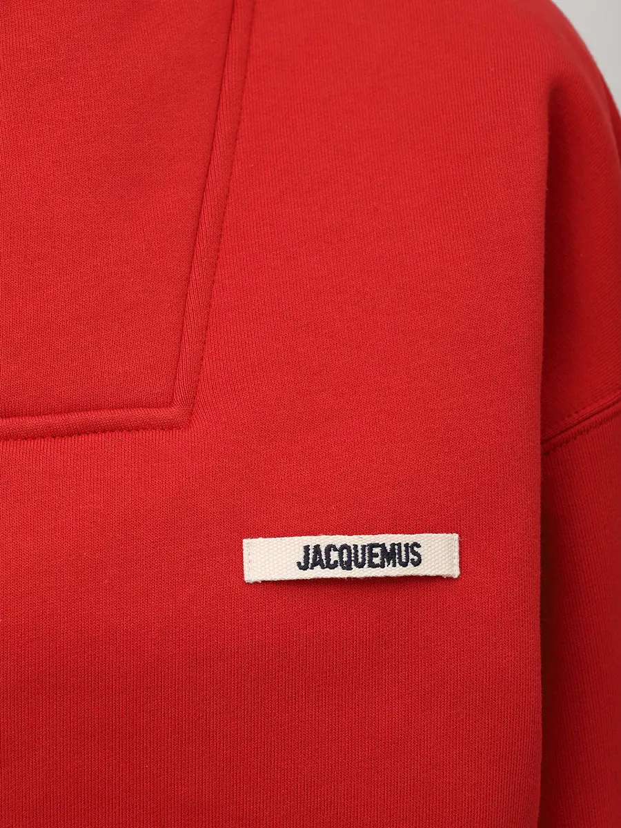 Толстовка хлопковая JACQUEMUS 25HSSW00210AJ00174 470 Красный  Фото 5