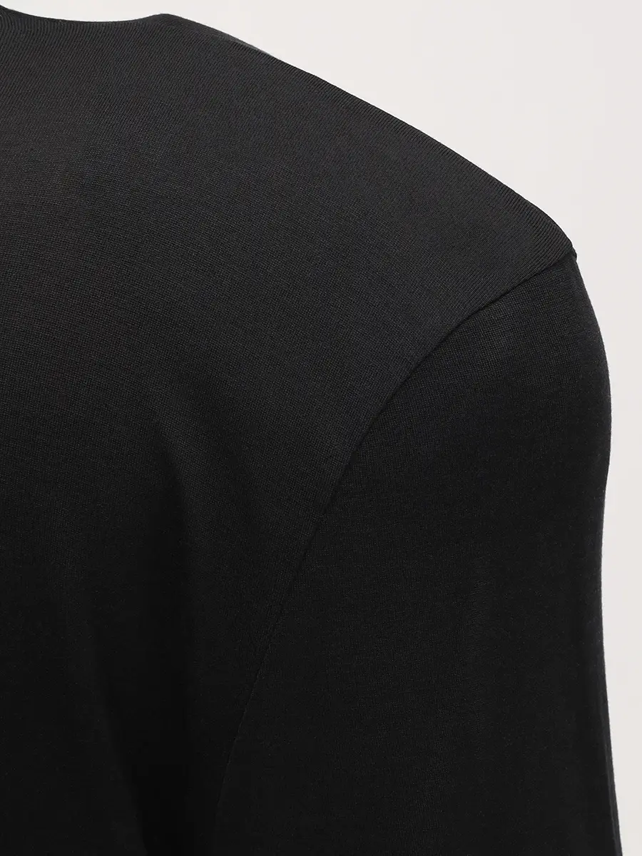 Платье из вискозы и шелка JACQUEMUS 25HDRW00710AJ00234 990 Черный  Фото 5