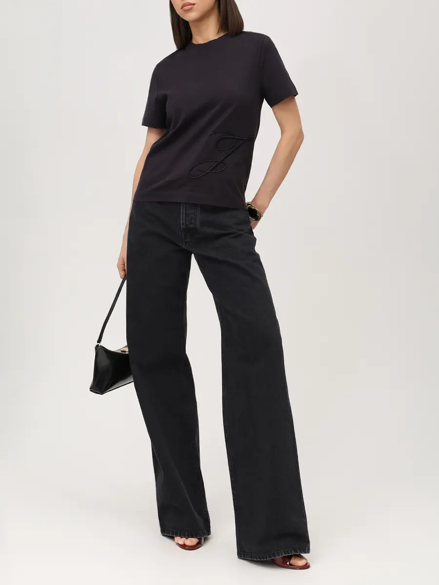 Футболка хлопковая JACQUEMUS 25HTSW00549AJ00068 390 Синий  Фото 2
