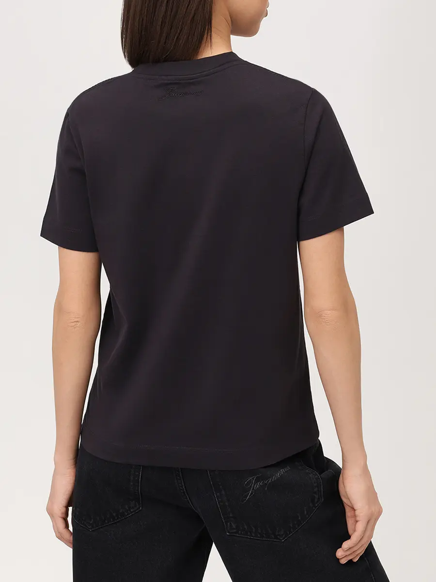 Футболка хлопковая JACQUEMUS 25HTSW00549AJ00068 390 Синий  Фото 3