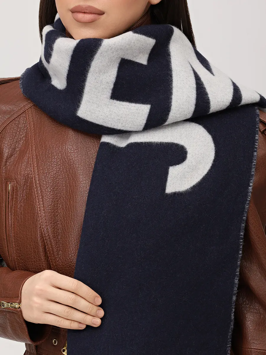 Шарф шерстяной JACQUEMUS 22HACU00435AOT4001 380 Синий  Фото 2