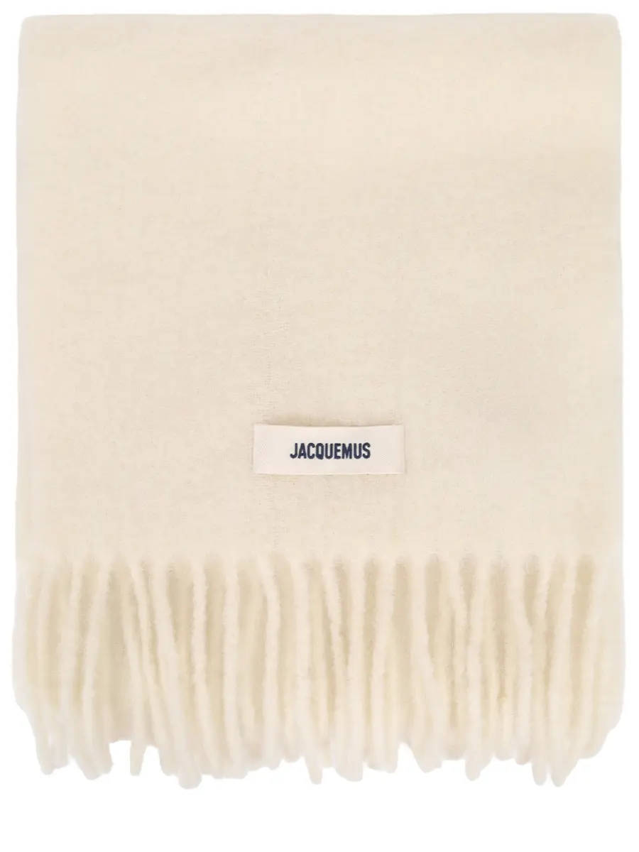 Шарф шерстяной JACQUEMUS 24HACU00572BOT4032 110 Белый 