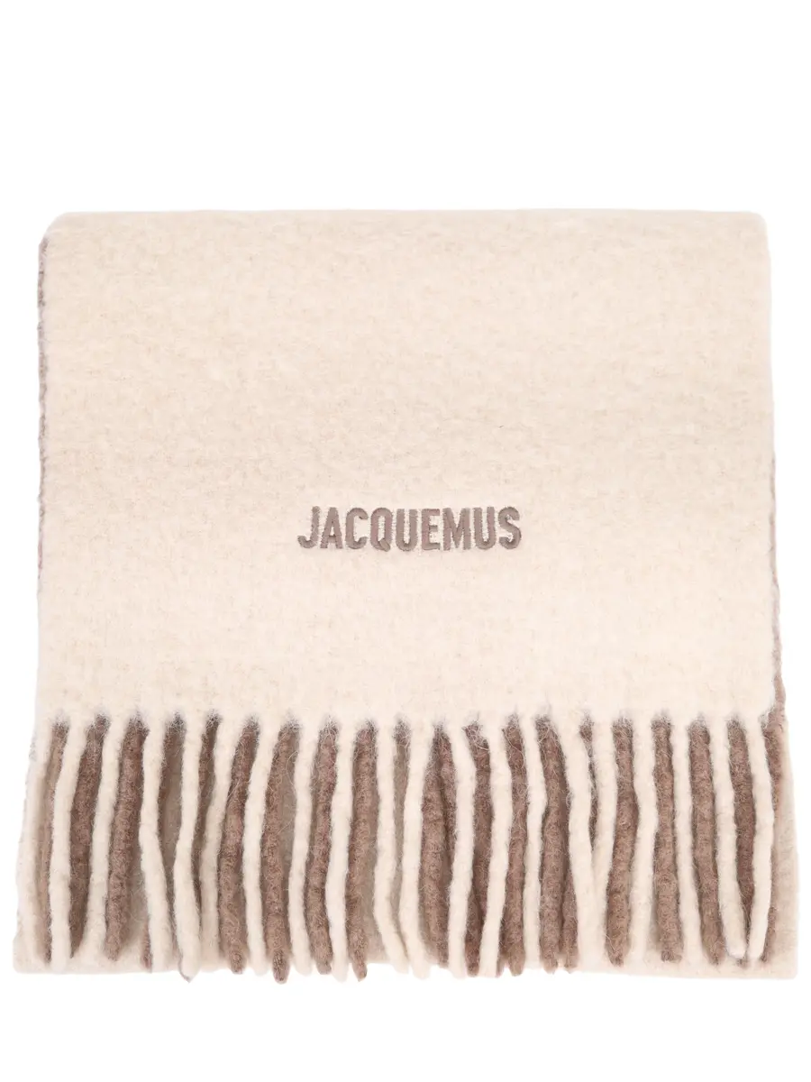 Шарф шерстяной JACQUEMUS 23HACU00574AOT4032 015 Бежевый 