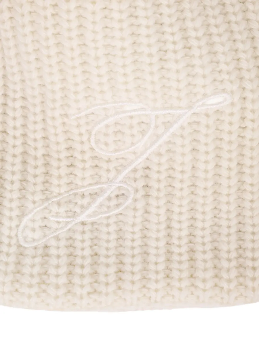 Шапка шерстяная JACQUEMUS 25HACU00770AK00206 110 Белый  Фото 3